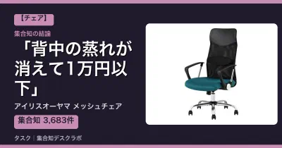 アイリスオーヤマ メッシュチェアの口コミ・評判｜背中の蒸れが消えて1万円以下【2026】