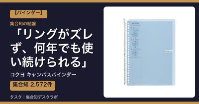 コクヨ キャンパスバインダーの口コミ・評判｜リングがズレず、何年でも使い続けられる【2026】