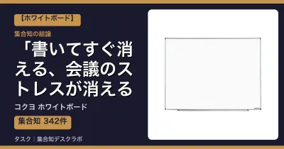 コクヨ ホワイトボードの口コミ・評判｜書いてすぐ消える、会議のストレスが消える【2026】