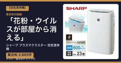 シャープ プラズマクラスター 空気清浄機の口コミ・評判｜花粉・ウイルスが部屋から消える【2026】