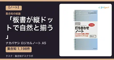 ナカバヤシ ロジカルノート A5の口コミ・評判｜板書が縦ドットで自然と揃う【2026】