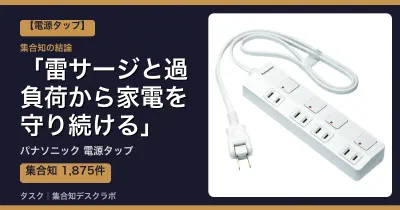 パナソニック 電源タップの口コミ・評判｜雷サージと過負荷から家電を守り続ける【2026】