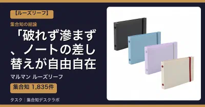 マルマン ルーズリーフの口コミ・評判｜破れず滲まず、ノートの差し替えが自由自在【2026】
