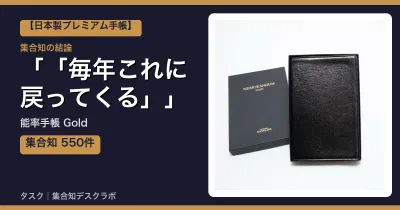 能率手帳 Goldの口コミ・評判｜「毎年これに戻ってくる」【2026】