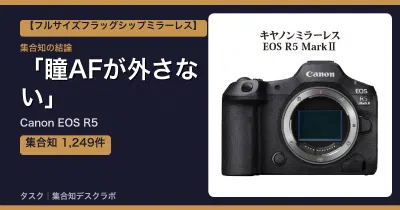 Canon EOS R5の口コミ・評判｜瞳AFが外さない【2026】
