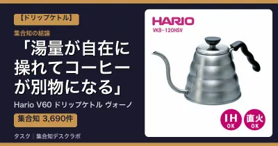 Hario V60 ドリップケトル ヴォーノの口コミ・評判｜湯量が自在に操れてコーヒーが別物になる【2026】