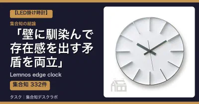 Lemnos edge clockの口コミ・評判｜壁に馴染んで存在感を出す矛盾を両立【2026】