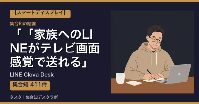 LINE Clova Deskの口コミ・評判｜「家族へのLINEがテレビ画面感覚で送れる」【2026】