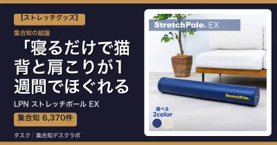 LPN ストレッチポール EXの口コミ・評判｜寝るだけで猫背と肩こりが1週間でほぐれる【2026】