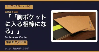 Moleskine Cahierの口コミ・評判｜「胸ポケットに入る相棒になる」【2026】