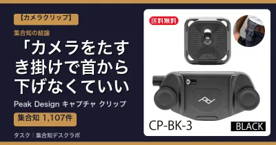 Peak Design キャプチャ クリップの口コミ・評判｜カメラをたすき掛けで首から下げなくていい【2026】