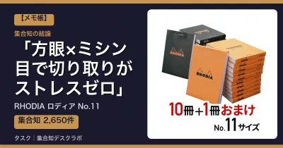 RHODIA ロディア No.11の口コミ・評判｜方眼×ミシン目で切り取りがストレスゼロ【2026】