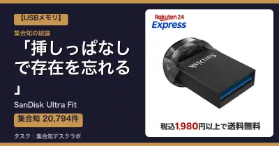 SanDisk Ultra Fitの口コミ・評判｜挿しっぱなしで存在を忘れる【2026】