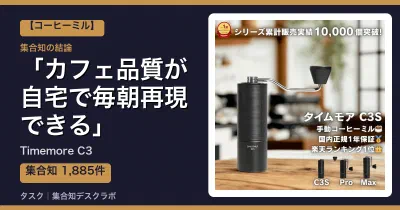 Timemore C3の口コミ・評判｜カフェ品質が自宅で毎朝再現できる【2026】